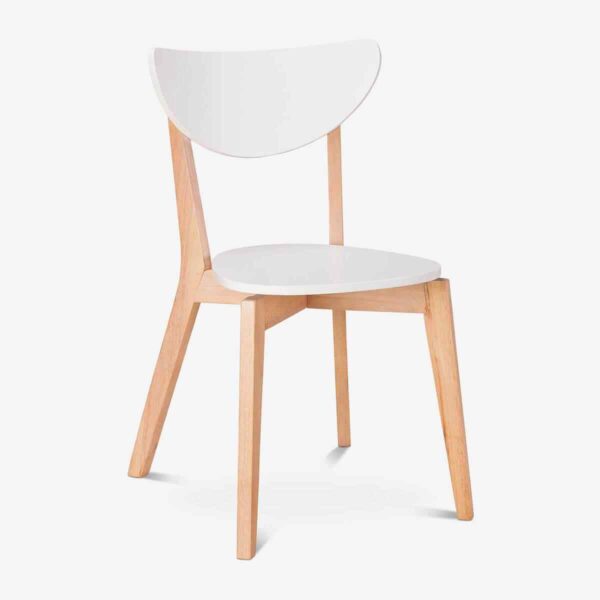 Wooden white chair